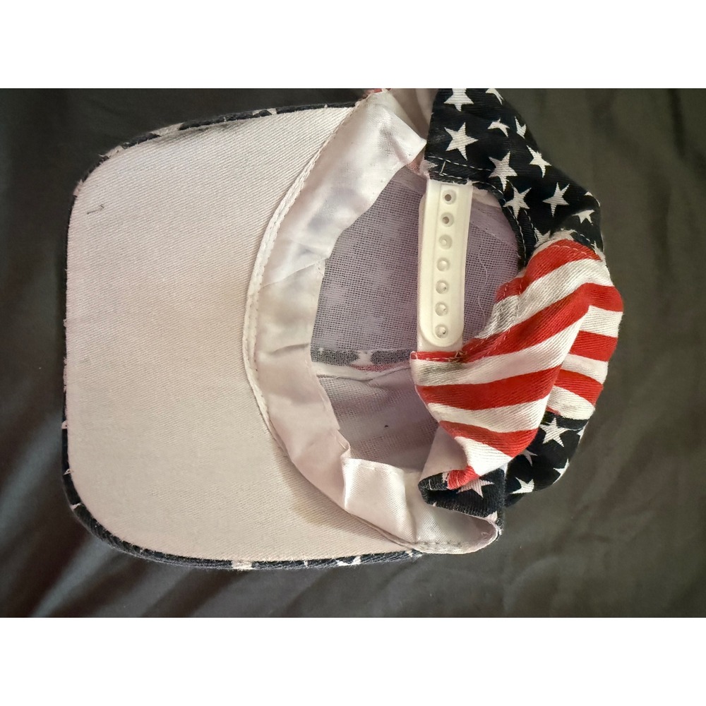 Oriental Trading Kids American Flag Snapback Hat Stars Stripes Red White Blue - Picture 3 of 4
